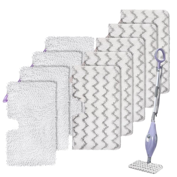 S3501 For Shark Steam Pocket Mop Pads: Washable Steam Mop
