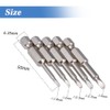 Eyech 5pcs Triangle Head Screwdriver Bits Magnetic Triangle Bit Set
