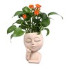 Face Planter Pots Resin Home Head Planter Face Flower Pot