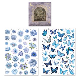 1 Piece Butterfly Clip and 2 Stickers, Vintage Metal Clips, Reading Decor Accessories, Reading Aids.