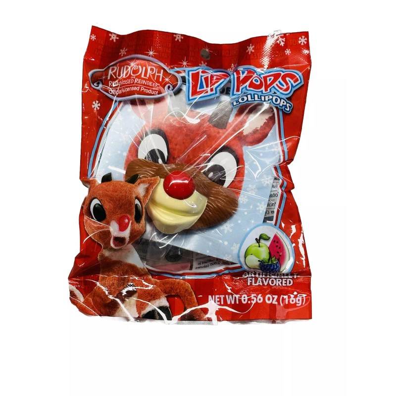 None Flix Candy Lip Pops Lollipop RUDOLPH the Red-Nosed Reindeer,
