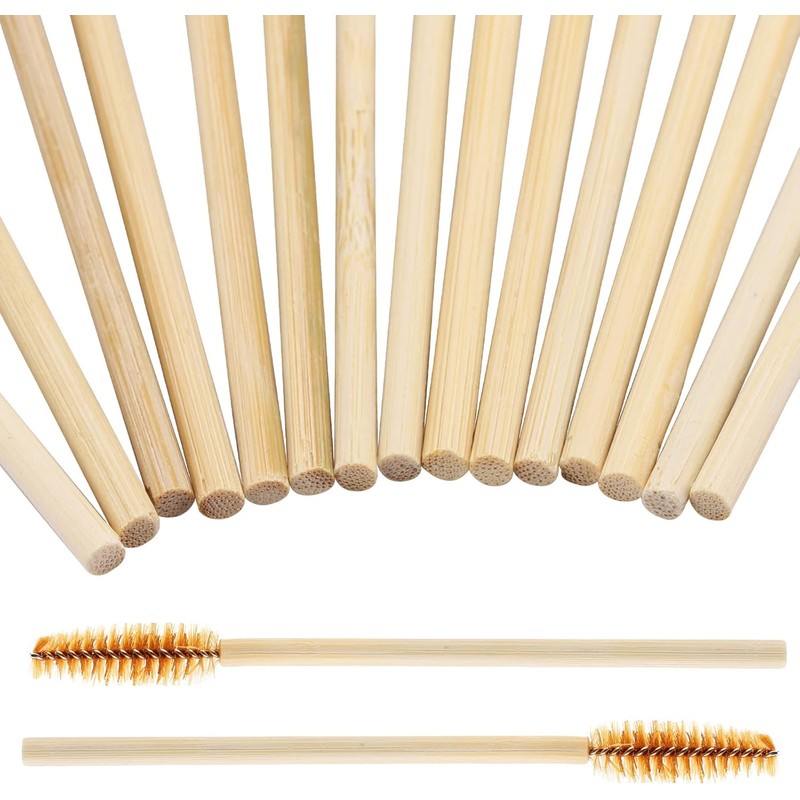 Tbestmax 150 Varitas de Mascara Desechables Cepillo de Pestañas Spoolies