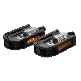 Grandios GD-ORIPDL Folding Pedal Set for Bicycles, Left & Right Set with Reflector, Anti-Slip