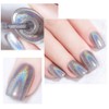 COSMOO Sliver Holographic Nail Polish, Laser Iridescent Nail Lacquer