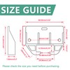 Litoexpe 10 Pieces White Plastic Drawer Guides Rear Drawer Replacement