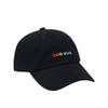 Hatphile 6 Panel Soft Embroidery Baseball Cap (Dog Mom Rainbow)