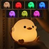 IFTHFOUR DoDo Duck Night Light, LED Cute Silicone Dimmable Nursery