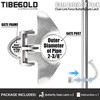 TIBEGOLD Chain Link Fence Butterfly Gate Latch, Galvanized Automatic 2