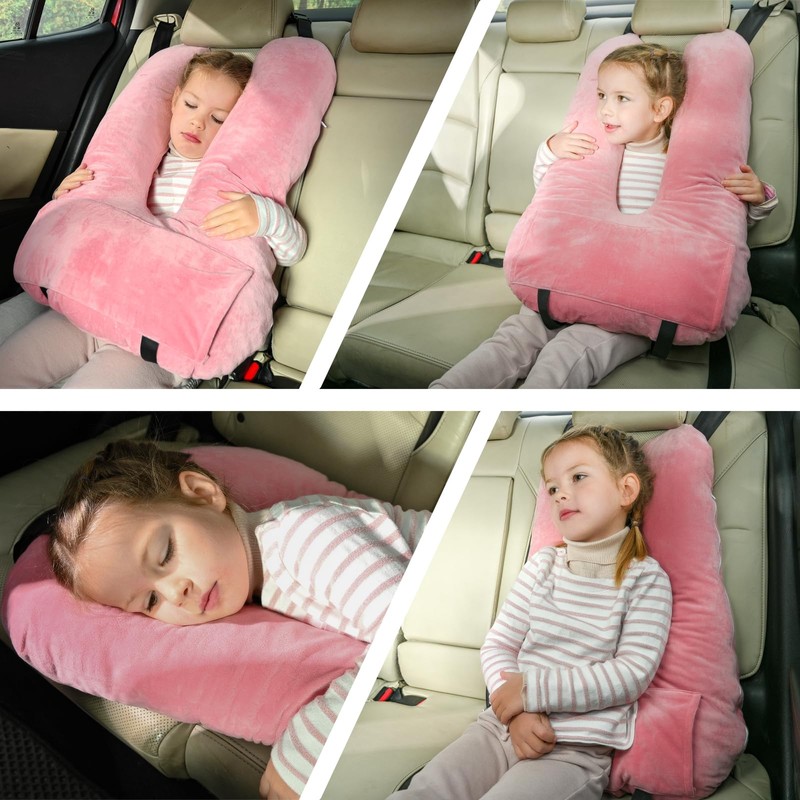 MOAOO Travel Pillow Car Pillow for Kids, Car Sleeping Pillow