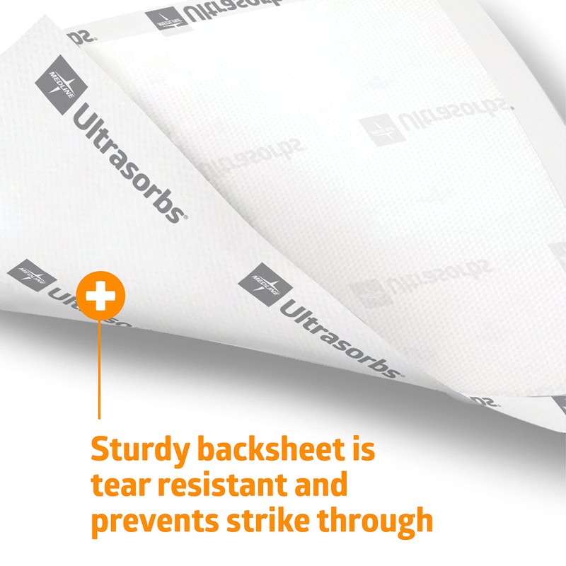 Medline Ultrasorbs Drypads, 30" x 36", 25 Count, Super Absorbent