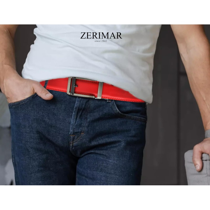 Zerimar Men's Belt | Leather Belt from Piel Vacuno |