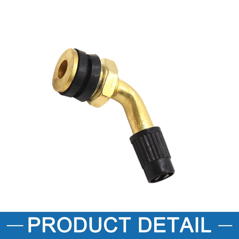 A ABSOPRO Tire Valve Stem Motorcycle ATV Brass Bent Angled