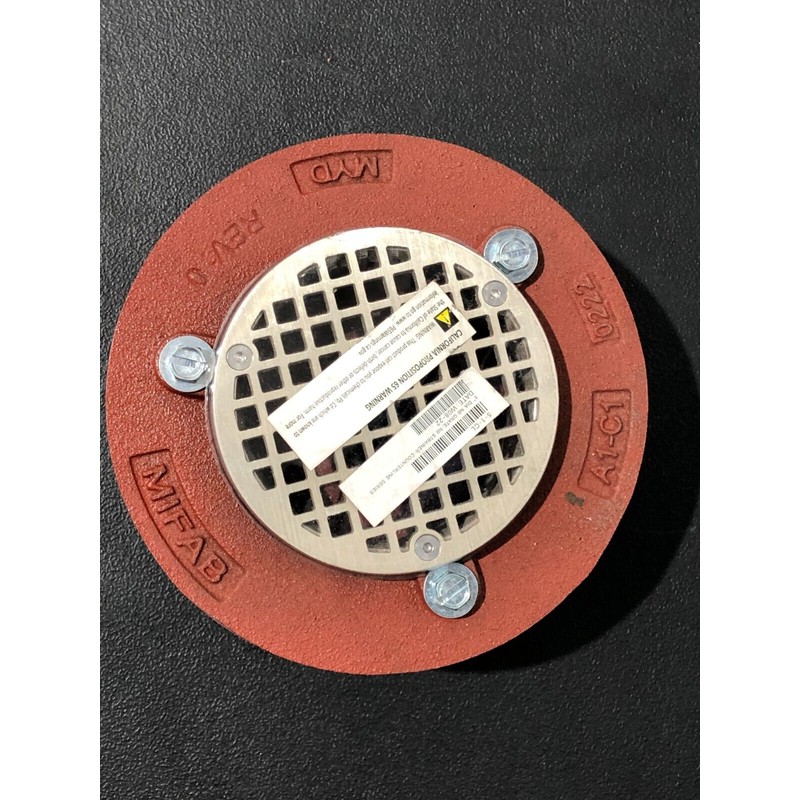 Mifab F103P-C-5-1-6 Cast Iron Floor Drain 5" DIA