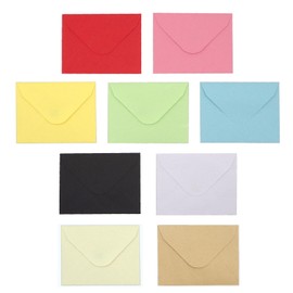 Fishing Envelopes, Mini Envelopes, Green, 3.0 x 3.9 inches (75 x 99 mm), For Fishing Coins, Receipts, Business Cards, Shop Cards, Message Cards, Gifts, Letters