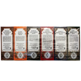 Mlesna Pure Ceylon Black Tea Assorted Speciality Teas Selection from Six Different Regions 6 Pack | Product of Sri Lanka (One Pack (270g))