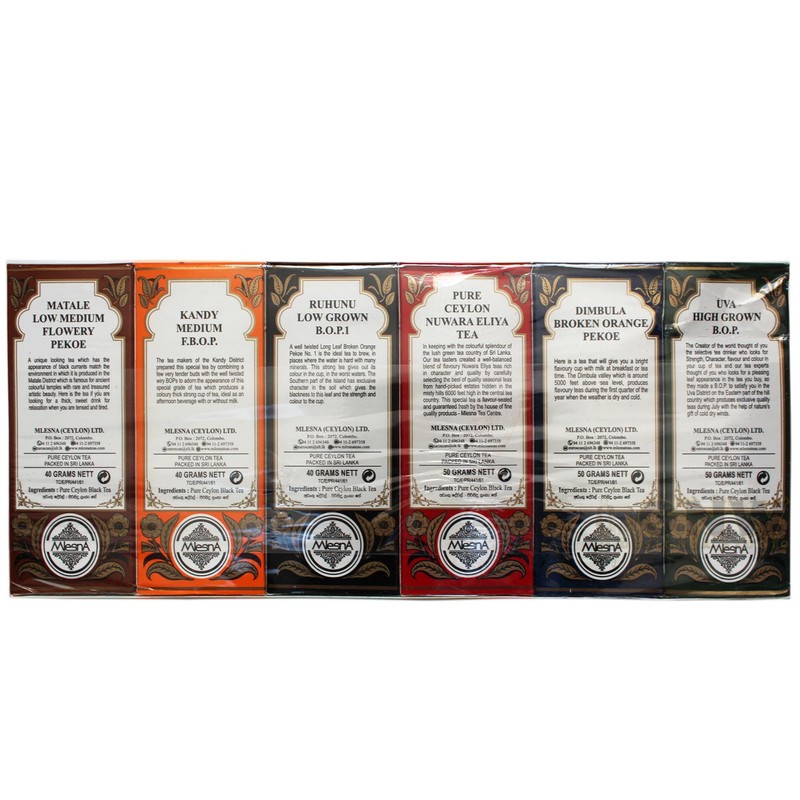 Mlesna Pure Ceylon Black Tea Assorted Speciality Teas Selection from