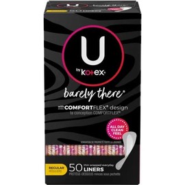 U by Kotex Barely There Thin Lines - 50 ct, Pack of 3