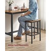 VASAGLE Bar Table Set, with 2 Bar Stools, Dining table
