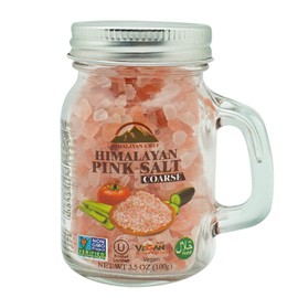 Himalayan Chef Himalayan Pink Salt, Coarse Salt, Mason Jar-3.5 Ounces