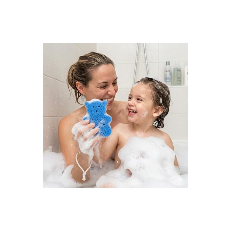 Esponja de Osito Doble Textura para Baño T Taio I