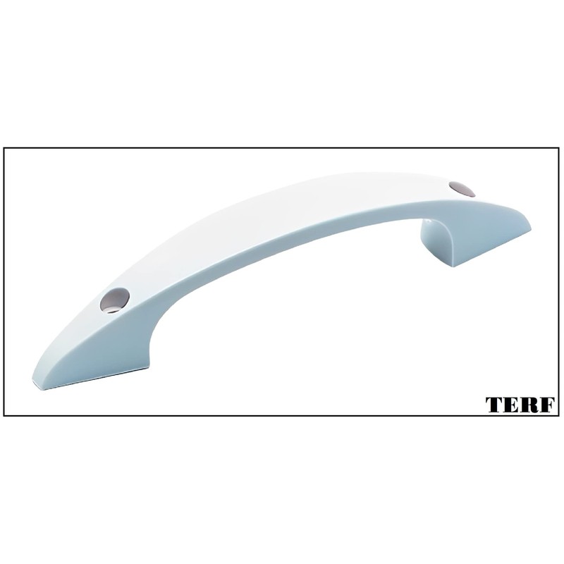 TERF® D-Shape Front Fix Pull Handle 100mm (4 inch) White
