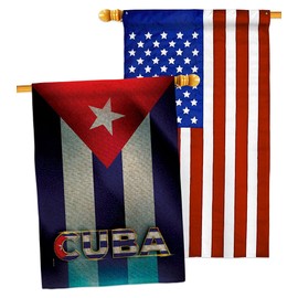 USA Decoration Save Cuba Burlap House Flag Pack Support Cause BLM Anti Racism Justice Revolution Movement Equality Social Applique Decoration Banner Small Garden Yard Gift Double-Sided, Made in USA