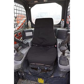 Durafit Seat Covers, KU24 Black Endura KUBOTA Models SVL 75-95.2 KUBOTA Skid Loader, KX0400, U48-5 Excavator in Black Endura
