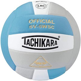 Tachikara Sensi-Tec Composite High Performance Volleyball, Powder Blue/White/Silver Gray (SV5WSC.PBWSL)