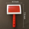 Sheepskin Rug Brush (Red, Large)