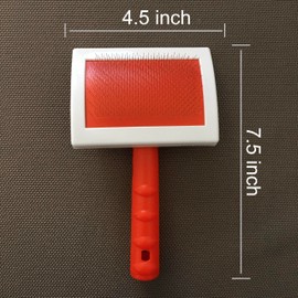 Sheepskin Rug Brush (Red, Large)