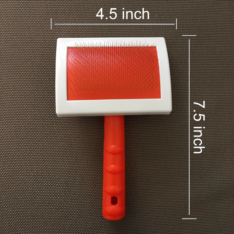 Sheepskin Rug Brush (Red, Large)