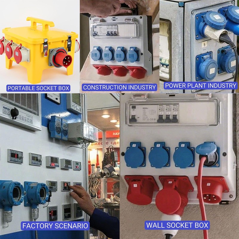 16 Amp Plug & 16 Amp Socket Set, Caravan Hook