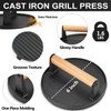 6 Inch Griddle Basting Covers & Smash Burger Press (2