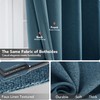 Deconovo Total Blackout Curtains Linen Curtains Room Darkening Curtains with