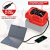 Solar Charger Adapter for Milwaukee 18V Battery,Portable Charger,Outdoor Work, Camping