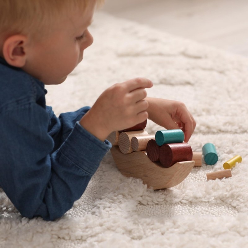 Igroteco® Moon Balancer | 16 Pieces Wooden Educational Wooden Toy