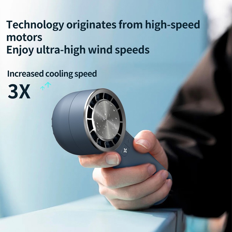 Handheld Fan Portable Electric Cold Compress Cooling Fan USB Rechargeable
