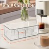 ZECENN Coffee Pod Holder Storage for Counter, Clear Organizer for