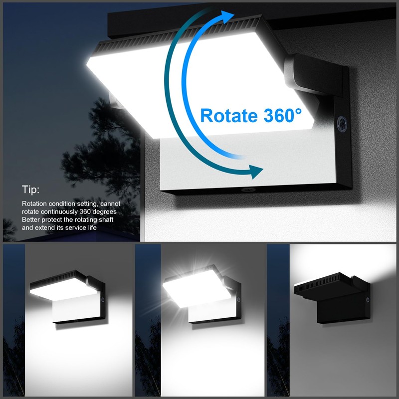 120W Modern Sleek LED Flood Light, 18000LM Area Light Dusk