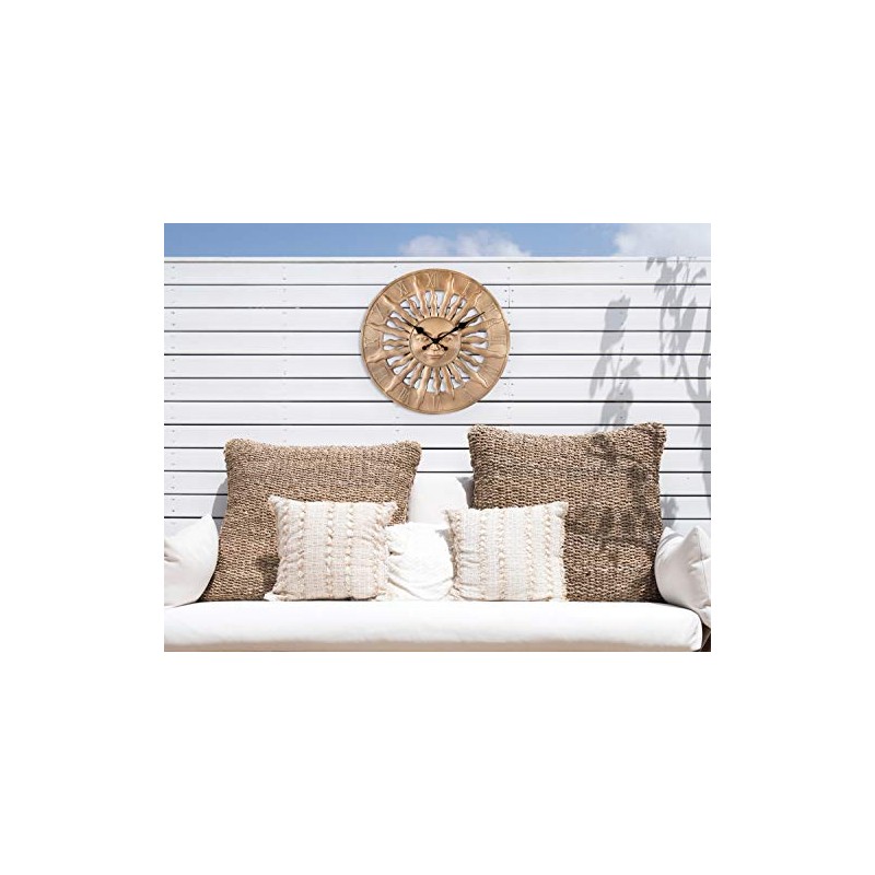 Bulova Sunrise Indoor/Outdoor Wall Clock, 14.3"", Golden Bronze (C4860)