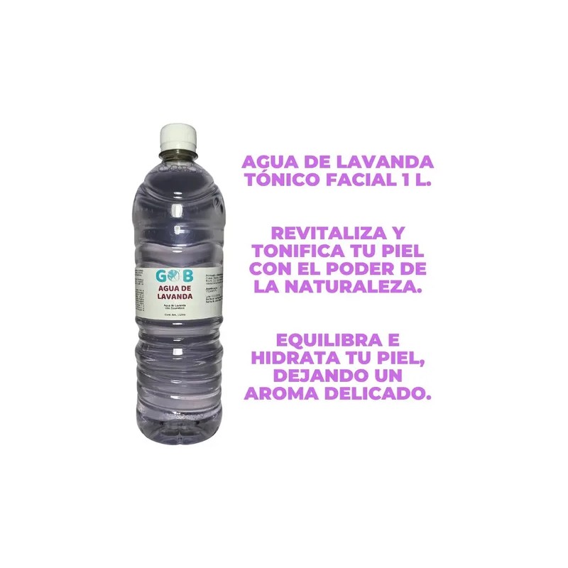 Gob tónico facial agua de lavanda 1 L | refresca