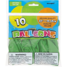 Unique Industries party decoration, 10ct, Lime Green