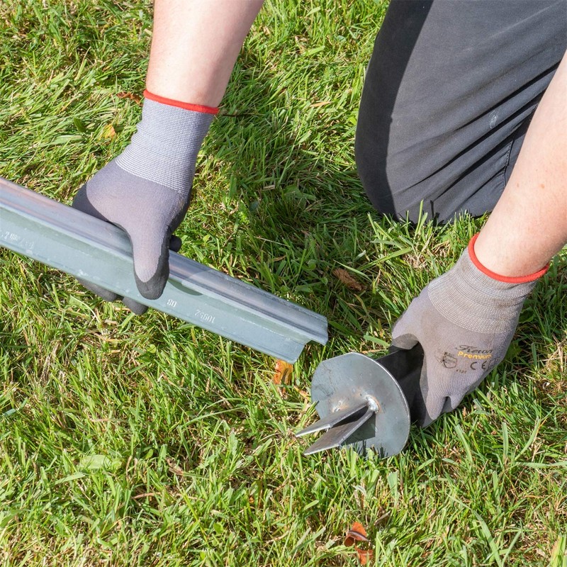 VOSS.farming Ground plate for Z-profile fence posts, bracing of wild