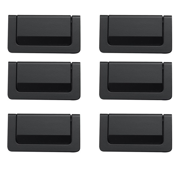 PERSENTU 6Pcs Punch-Free Hidden Drawer Handle Cabinet Handle Drawer Handle