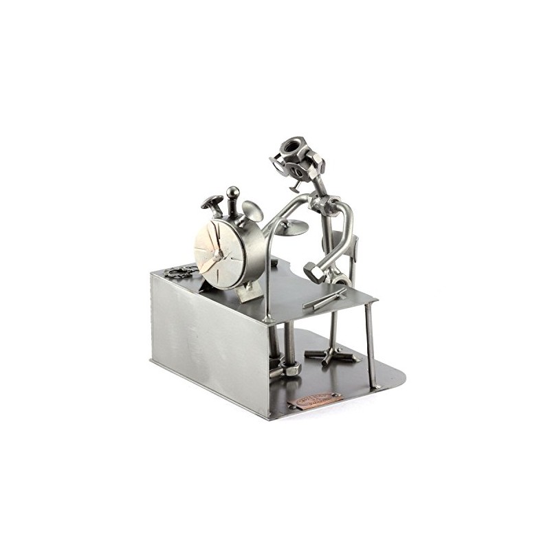 Steelman24 I Nuts and bolts sculpture Clockmaker I Handmade ornaments