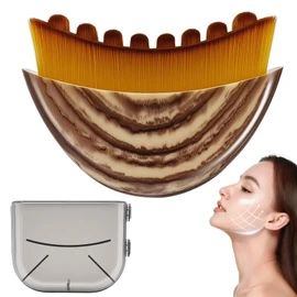 Lymphatic Contour Face Brush,Dry Brushing Face Brush, Lymphatic Drainage Massager for Face,Chin & Jawline Sculpting Designed to Fit The Skin Precisely and Relieve Fatigue (1Pcs)