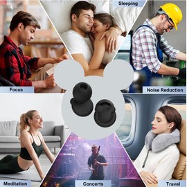 Ear Plugs for Sleeping Noise Reduction, 33dB Noise Cancelling, Hearing Protection Ear Plugs for Sleep, snoring, Study, Super Soft with 8 Ear Tips in XS/S/M/L (Light Pink, One Size)