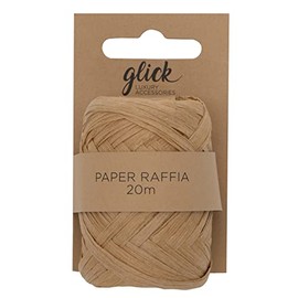 20M Kraft Brown Paper Raffia Ribbon, Kraft Brown Paper Raffia Ribbon for Gift Wrapping, Arts and Crafts Kraft Brown Paper Raffia Ribbon