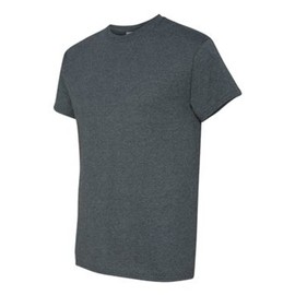 Gildan Blank T-Shirt - Unisex Style 5000 Adult Dark Heather Grey