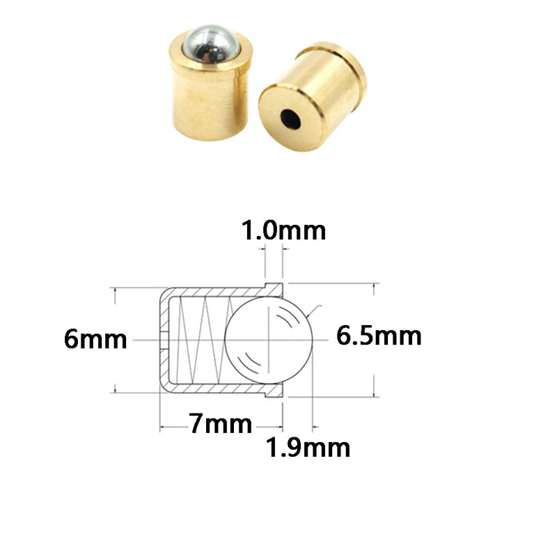 NACX 6mm x 7mm Door Closet Cabinet Ball Catch Latch